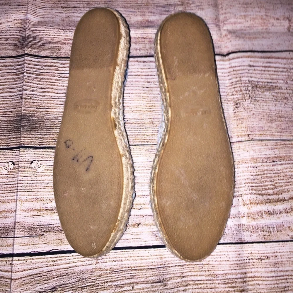 Zara Swiss dot Baby Blue Espadrilles Size 38 (EU)